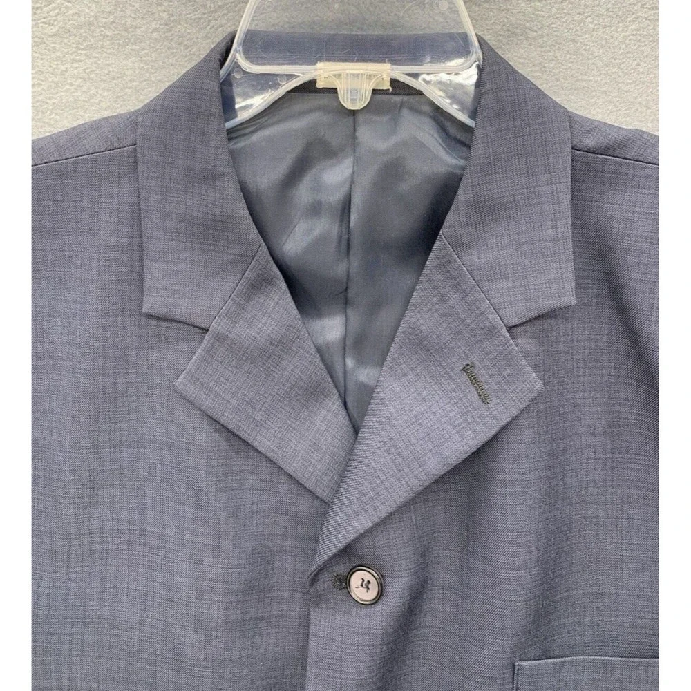Alberto Celini Blazer 44L Men Single Breasted Gray Modern Contemporary Church